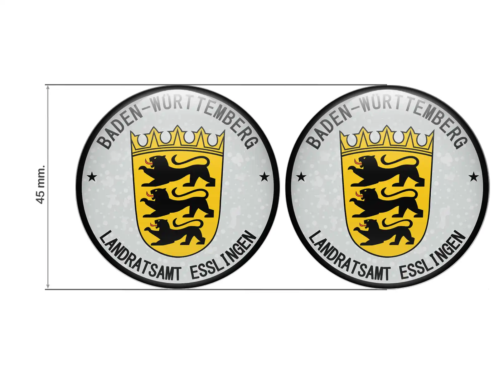 TUV Plakette Landratsamt Esslingen Nummernschild Plakette